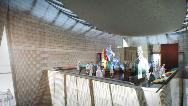 Interior of National Music Center feeatured on kunstler's eyesore of te month
